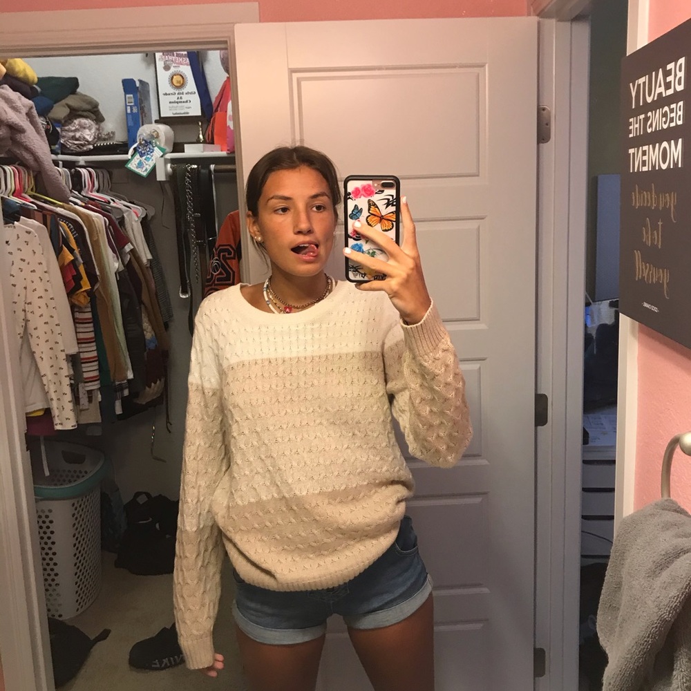 Cream sweater !!!